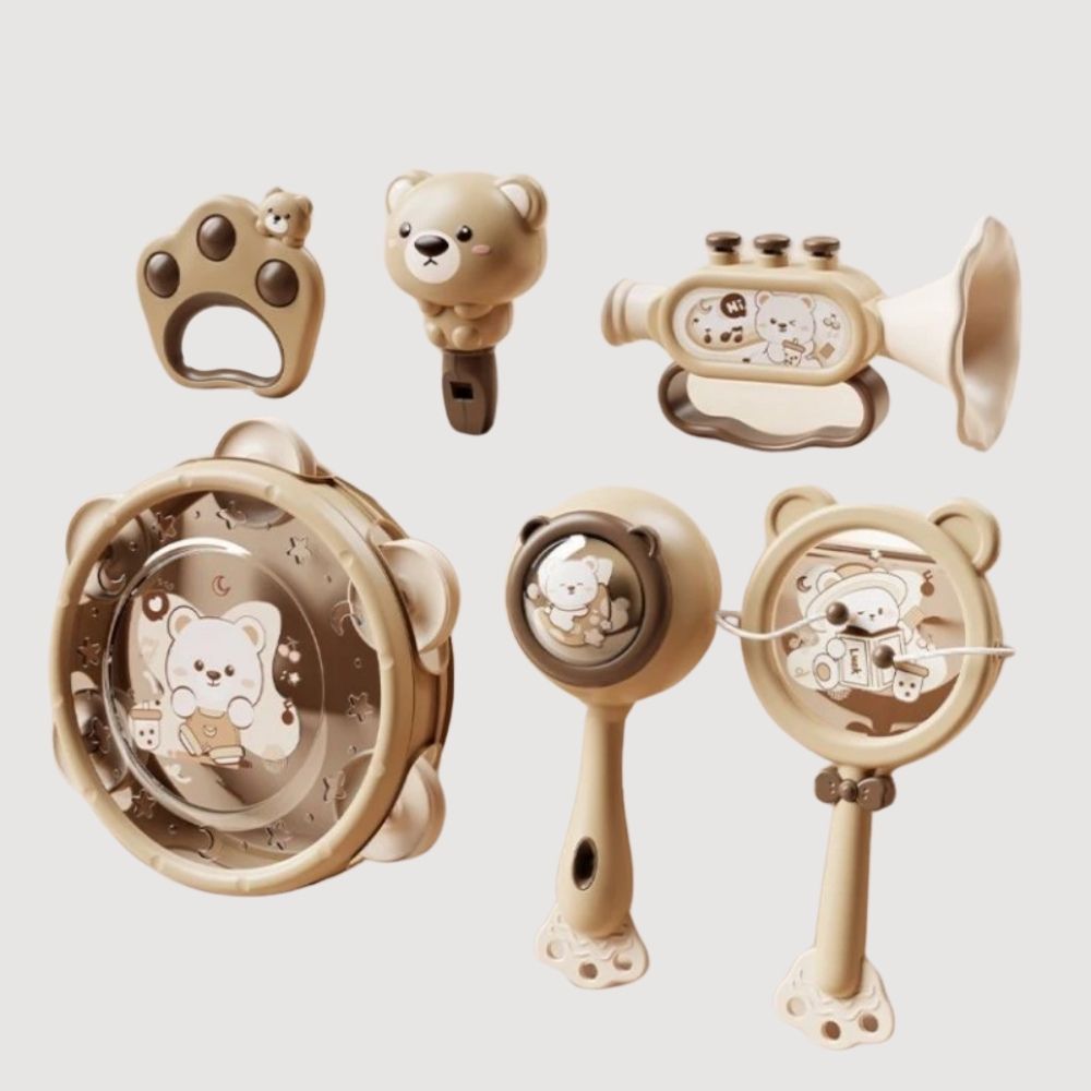 Bộ lục lạc Gấu Thỏ 6 món cao cấp
