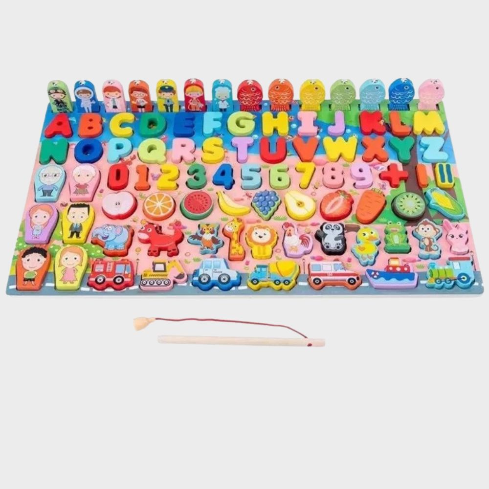 Đồ chơi câu cá gỗ 7 in 1